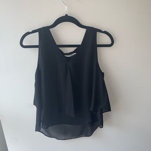Black Chiffon Tank